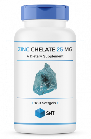 SNT Zinc Chelate 25 mg, 180 капсул