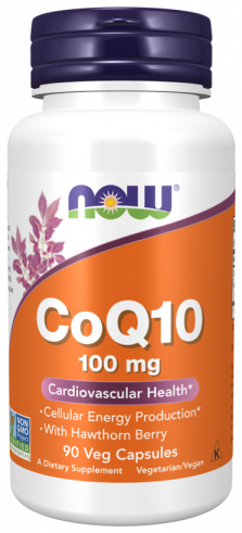 NOW Co Q10, 100 mg, Кофермент Q10, 100 мг, 90 капсул