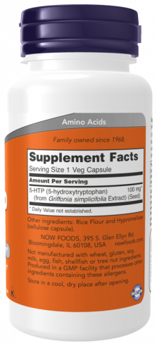NOW 5-HTP 100 mg, 120 капсул
