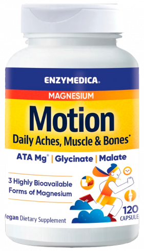Enzymedica Magnesium Motion, Магнезиум Моушн, 120 капсул