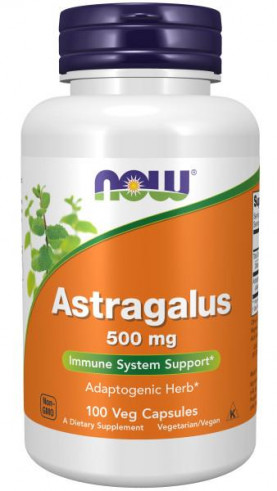 NOW Astragalus 500 мг, 100 капс