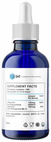 SNT D3+K2 drops, Д3+K2 капли, 59 мл