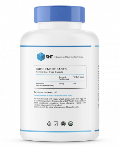 SNT Potassium citrate, Потассиум цитрат, 180 капсул