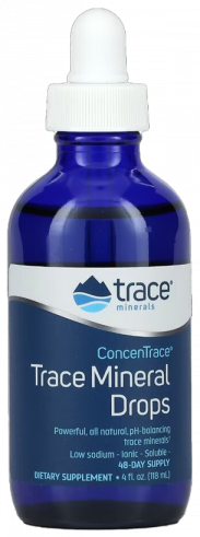 Trace Minerals ConcenTrace Trace Mineral Drops-Glass, 118 мл