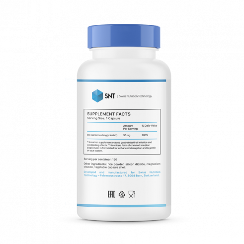 SNT Iron 36 mg, 120 капсул SNT Iron 36 mg, 120 капсул