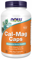 NOW Cal-Mag Caps, Кал-Маг Капс, 240 капсул