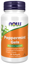 NOW Peppermint, Масло мяты перечной, 90 капсул