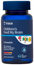 Trace Minerals Research Multi Vitamins + Enzyme Feed My Brain, Ресерч мульти витамины + энзимы Фид Май Брэйн, 60 таблеток