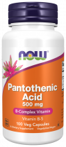 NOW Pantothenic Acid, Пантотеновая кислота, 100 капсул