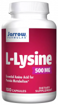 Jarrow Formulas L-Lysine 500 mg, L-Лизин 500 мг, 100 капсул