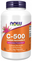 NOW Vitamin C - 500 calcium Ascordate, Витамин С - 500, 250 капсул
