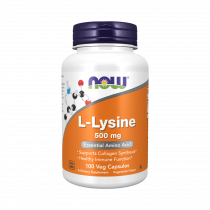 NOW L-Lysine 500 mg, L-Лизин 500 мг, 250 капсул