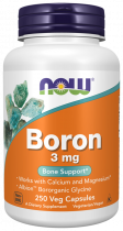 NOW Boron, Бор, 250 капсул