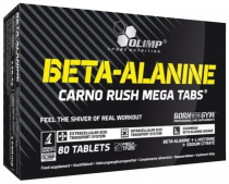 Olimp Sport Nutrition Beta-Alanine Carno Rush, Бета-Аланин Карно Раш, 80 таблеток