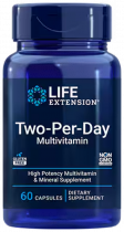 Life Extension Two-Per-Day Multivitamin, Мультивитамины, 60 капсул