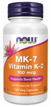 NOW MK-7 Vitamin K-2 100 mcg, МК-7 Витамин К-2 100 мкг, 120 капсул