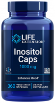 Life Extension Inositol 1000 mg, Инозитол 1000 мг, 360 капсул