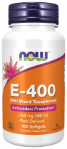 NOW Vitamin E, Натуральный Витамин Е, 100 капсул
